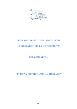 Linee Guida - Ufficio scolastico regionale per la Lombardia