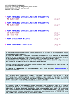 Bollettino Febbraio 2013 - Istituto Vendite Giudiziarie di Venezia