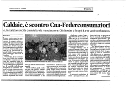L`installatore decide quando fare la manutenzione. Chi