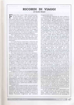 47 RICORDI DI VIAGGIdi G. RetalI