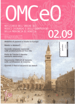 Bollettino OMCeO 0209 - Desistenza Terapeutica Italia