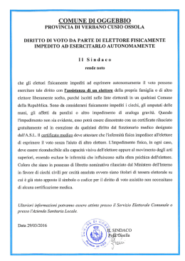 Page 1 COMUNE DI OGGEBBIO PROVINCIA DI VERBANO CUSIO