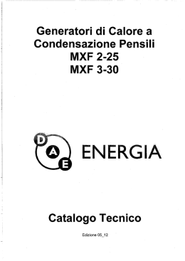 Generatori di Calore a Condensazione Pensili MXF 2-25 MXF 3-30