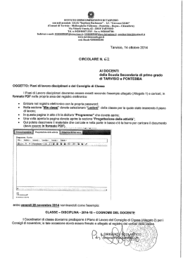 ISTITUTO OMNICOMPRENSIVO DI TARVISIO