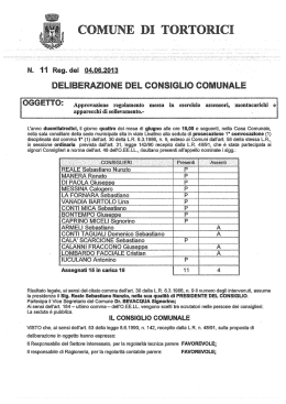Delibera di C.C. 11/2013