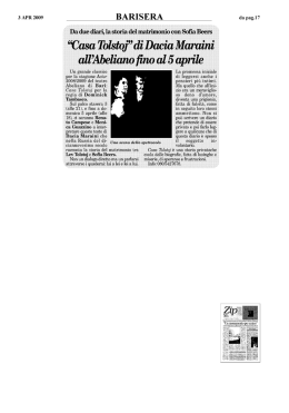 Stampa Rassegna (34 pagine)