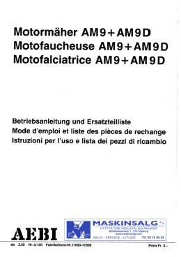 Motorm&auml;her AM 9 +AM 9 D Motofaucheuse AM 9 +