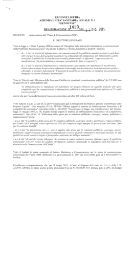 DELIBERAZIONE N14 2 DEL 4 g l) |(_`,, 2011_