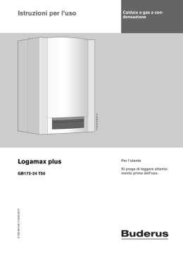 Istruzioni d`uso Logamax plus GB172 T50