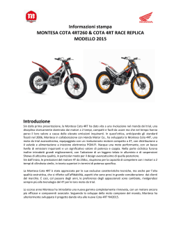 Informazioni stampa MONTESA COTA 4RT260 & COTA