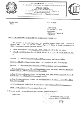 SCIENZE UMANE - SCIENZE APPLICATE