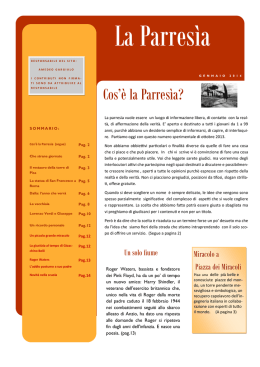 Cos`&egrave; la Parres&igrave;a?