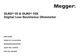 DLRO®-10 & DLRO®-10X Digital Low Resistance Ohmmeter