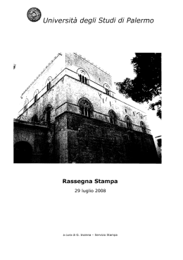 t&agrave; - Universit&agrave; di Palermo