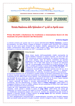 Rivista Madonna dello Splendore n&deg; 19 del 22 Aprile