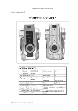 comet iii / comet 3 - fotocamere bencini