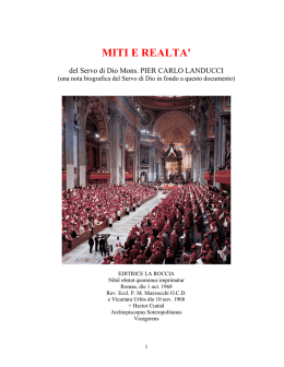 MITI E REALTA` - mons C Landucci
