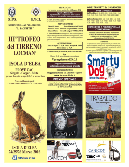 Locandina e Programma - SIPS Societ&agrave; Italiana Prosegugio