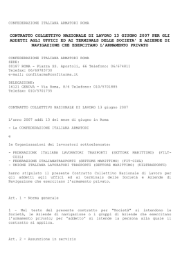 contratto collettivo nazionale di lavoro 13 giugno