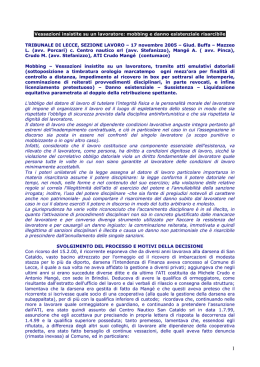Trib. Lecce 17.11.2005 - Diritto del lavoro di Mario Meucci