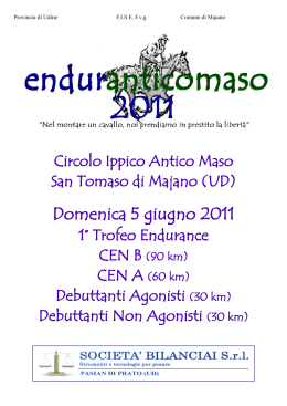 Programma - Veneto Endurance Team
