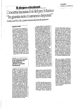 iEEELE ananas «UNA giunta senza deputati re