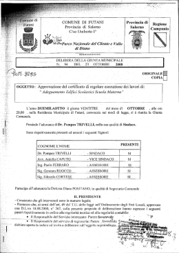 COMUNE DI FUTANI Provincia`di