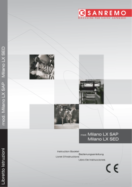 mod. Milano LX SAP Milano LX SED Libretto