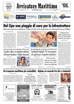 Dal Cipe una pioggia di euro per le infrastrutture