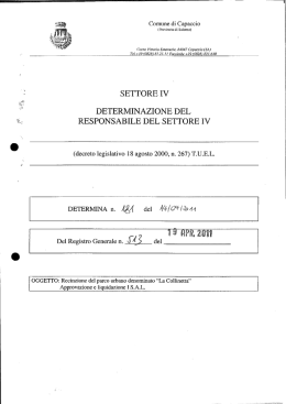 settore iv - Comune di Capaccio