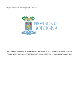 Allegato alla deliberazione del Consiglio Provin-ciale n