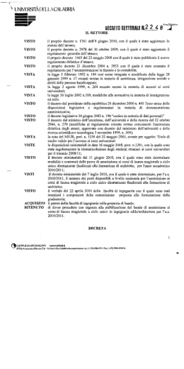 visto - Segreterie Unical