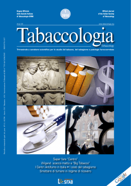 Scarica n. 1/2010 - Società Italiana di Tabaccologia