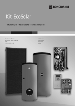 Kit EcoSolar - Bongioanni Caldaie