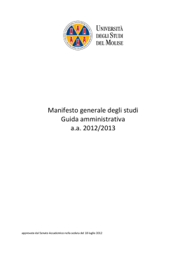 Universit&agrave; degli Studi del Molise