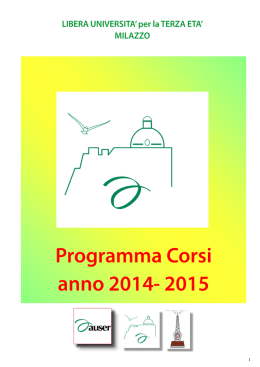 Programma corsi 2014-2015