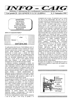 Case postale 25 - 1211 GENEVE 9 / C.C.P. 12-20992-3