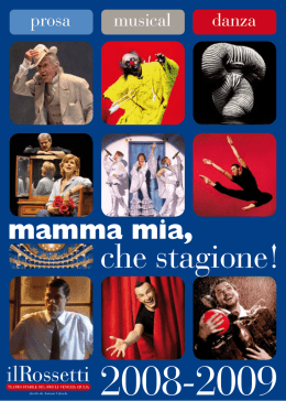Il cartellone 2008-2009