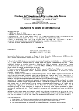 Relazione CC 2013 - Istituto Comprensivo di Roveredo in Piano e