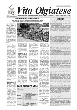 Vita Olgiatese del 26 maggio 2013