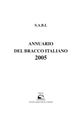 annuario del bracco italiano