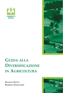 Guida diversificazione Coldiretti Marche 2006