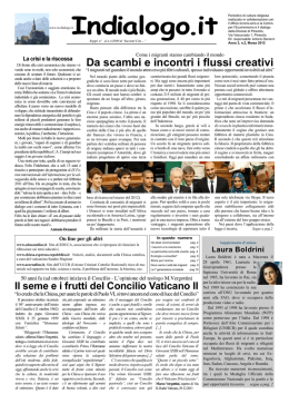 Da scambi e incontri i flussi creativi