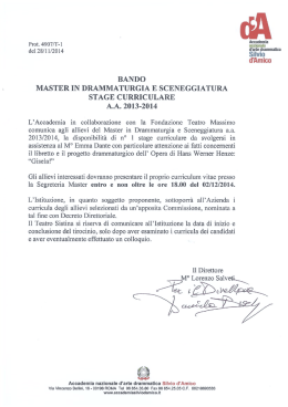 Network Scan Data - Master in sceneggiatura