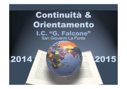 Continuità & Orientamento 2014 2015