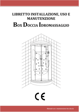 Manuale di installazione box doccia idromassaggio modello Iride