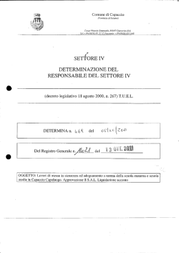 settore iv - Comune di Capaccio