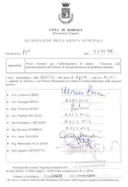 J K - Comune di Marsala