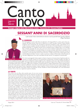 Canto Novo Giu 2014 - parrocchia san giovanni battista busto arsizio