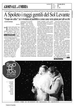 A Spoleto iraggi gentili d